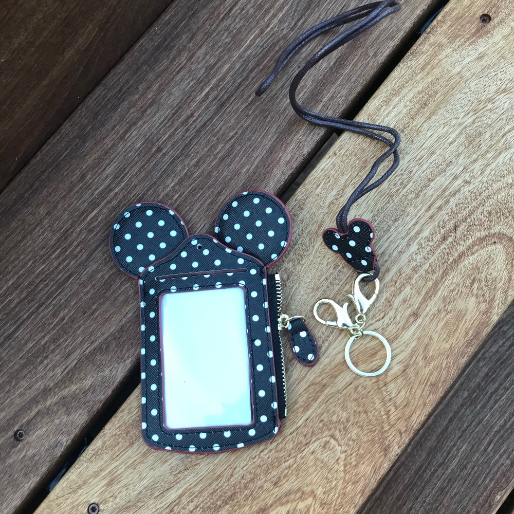 Mouse Lanyard Ticket Credit Card Holder Wallet